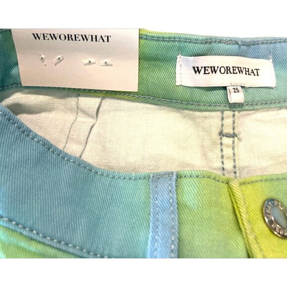 Revolve WeWoreWhat Flare Bell Shorts in Tie Dye Size 29 NWT - Picture 6 of 8